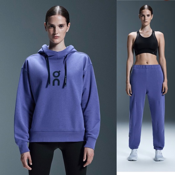 On Running Club joggers and hoodie set in iris - Picture 1 of 3